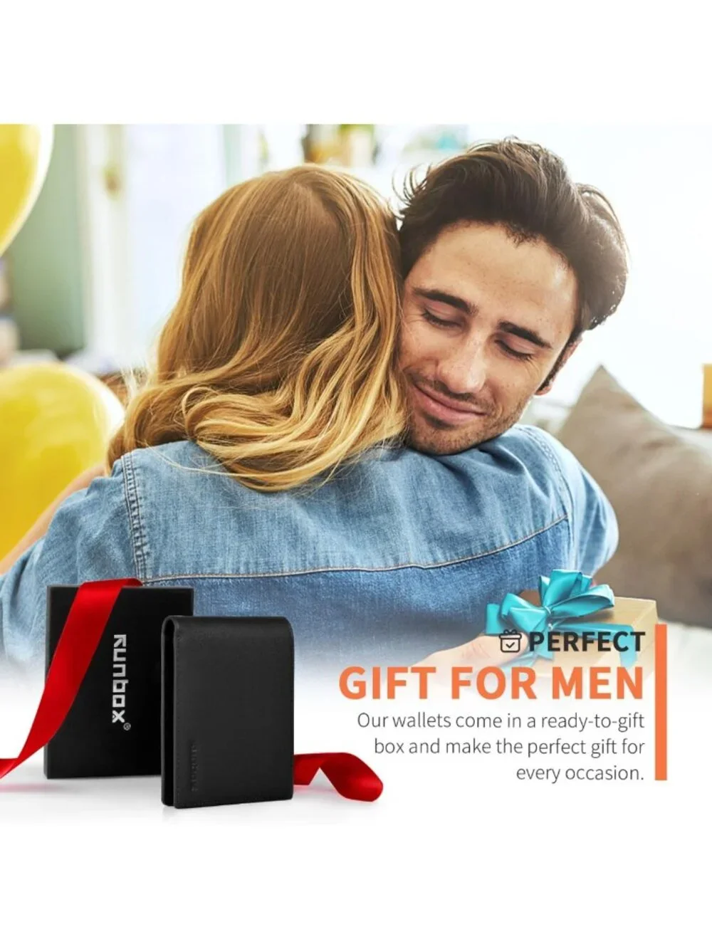 Men's Leather RFID Blocking Bifold Wallet | Slim Front Pocket Design, Stylish